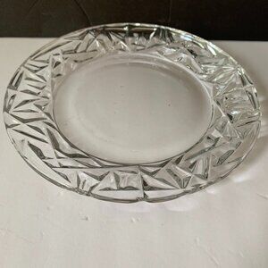 Tiffany and Co Rock Cut Crystal 10 inch Dinner Plate Charger Service Platter